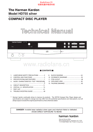 HarmanKardon-HD755-cd-sm维修电路原理图.pdf