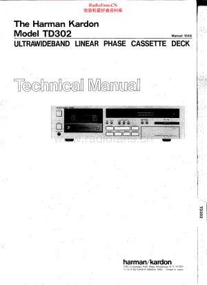 HarmanKardon-TD302-tape-sm维修电路原理图.pdf