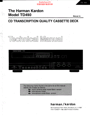 HarmanKardon-TD450-tape-sm维修电路原理图.pdf