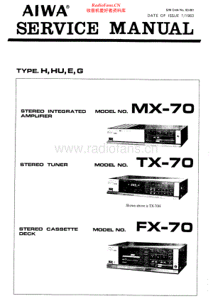 Aiwa-FX70-tape-sm维修电路原理图.pdf