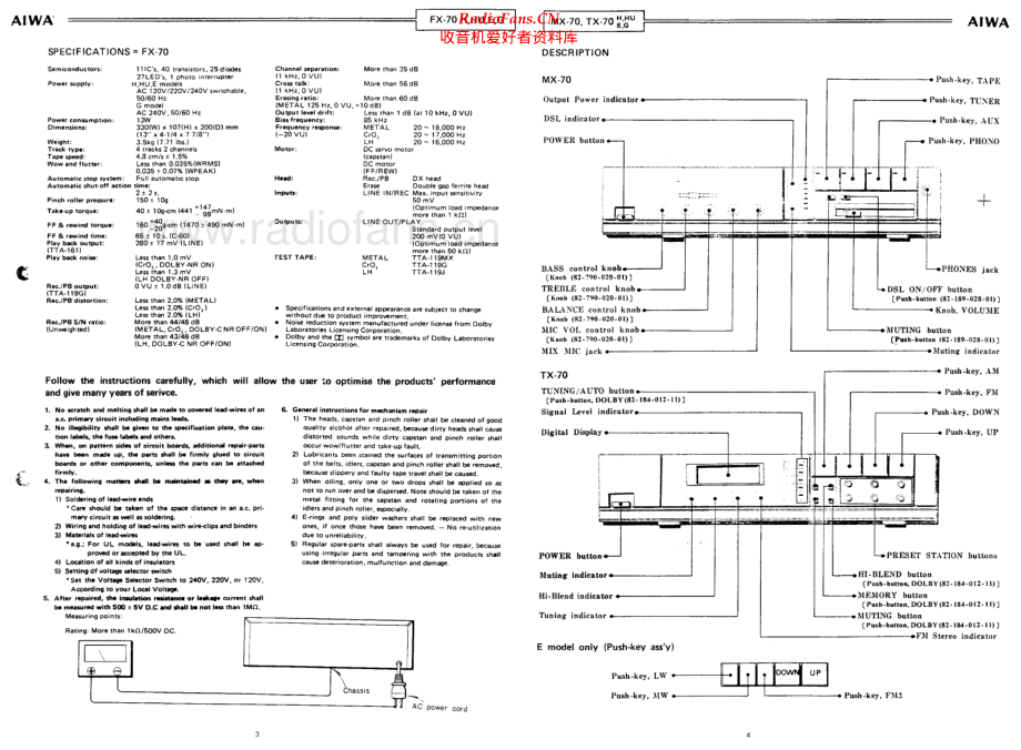 Aiwa-FX70-tape-sm维修电路原理图.pdf_第3页