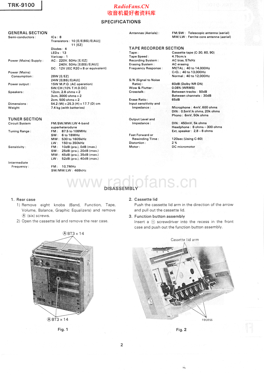 Hitachi-TRK9100-pr-sm 维修电路原理图.pdf_第2页