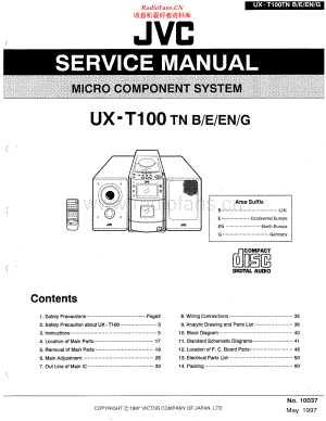 JVC-UXT100-cs-sch 维修电路原理图.pdf