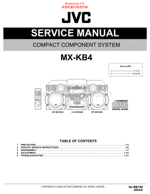 JVC-MXKB4-cs-sm 维修电路原理图.pdf