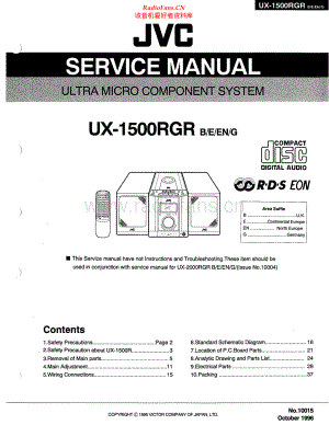 JVC-UX1500RGR-cs-sm 维修电路原理图.pdf