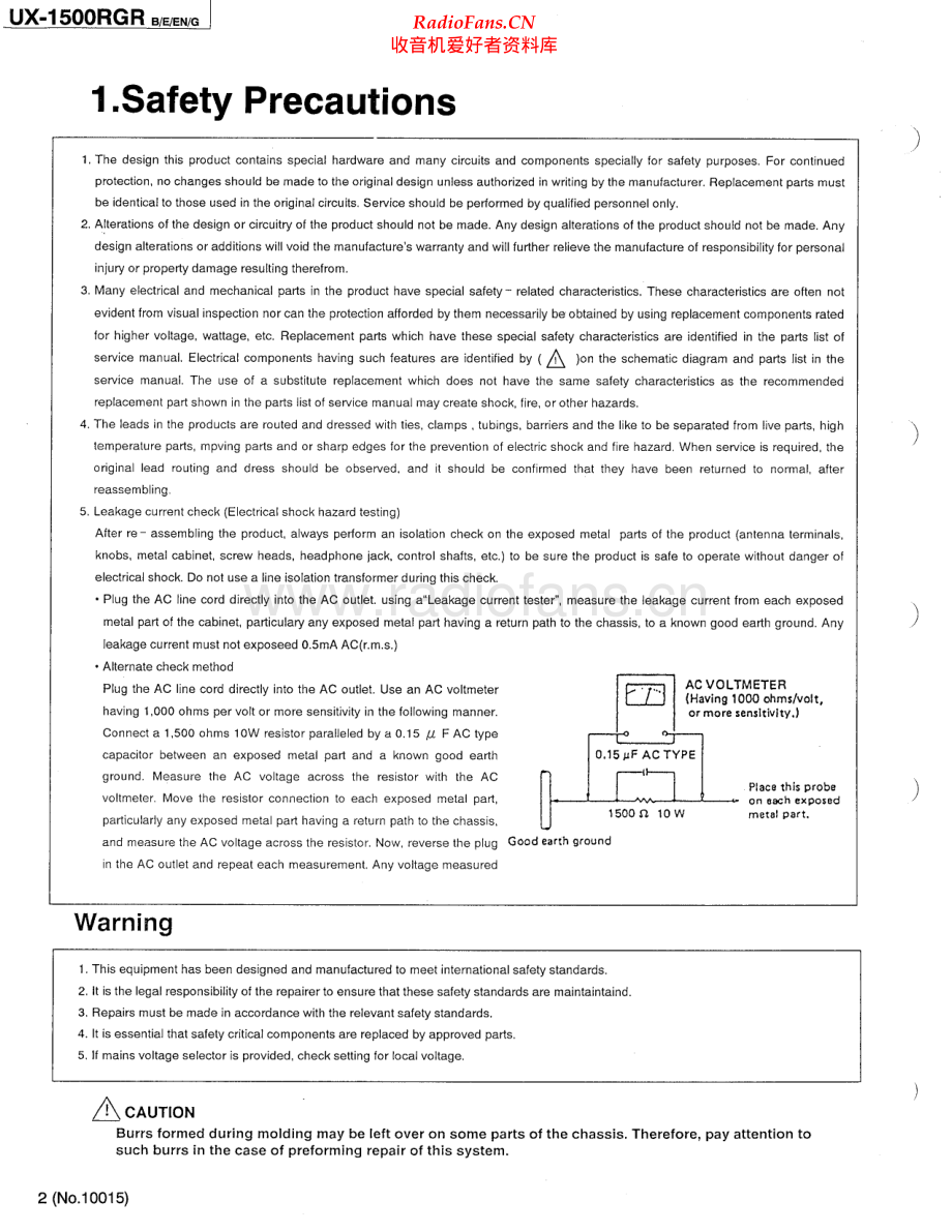JVC-UX1500RGR-cs-sm 维修电路原理图.pdf_第2页