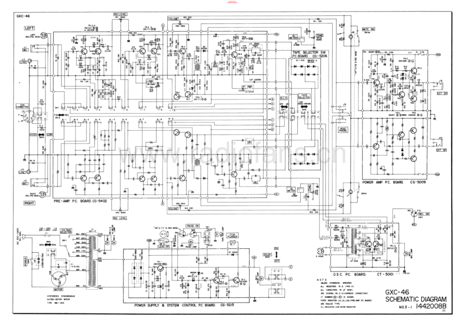 Akai-GXC46-tape-sch维修电路原理图.pdf_第1页