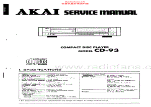 Akai-CD93-cd-sm维修电路原理图.pdf