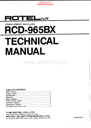Rotel-RCD965BX-cd-sm 维修电路原理图.pdf