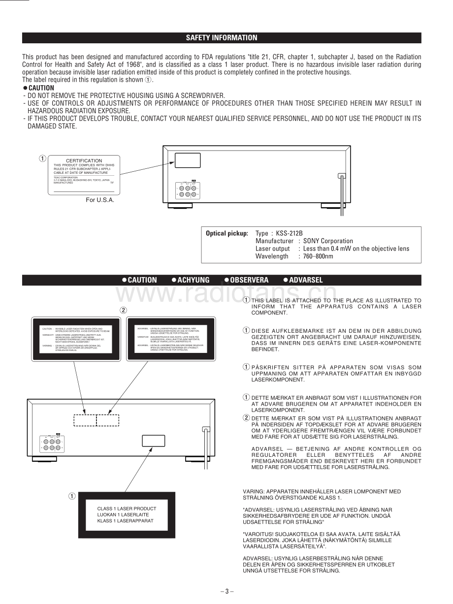 Teac-AD500-cdtape-sm 维修电路原理图.pdf_第3页