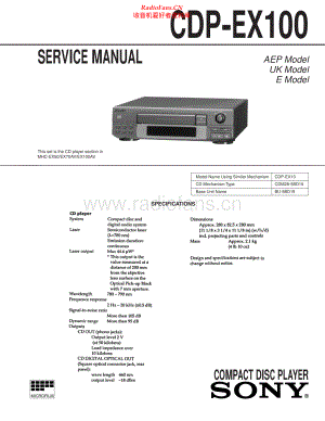 Sony-CDPEX100-cd-sch 维修电路原理图.pdf