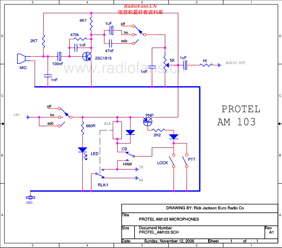 Protel-AM103-mic-sch 维修电路原理图.pdf_第1页