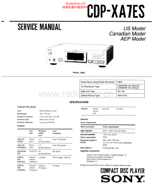 Sony-CDPXA7ES-cd-sm 维修电路原理图.pdf