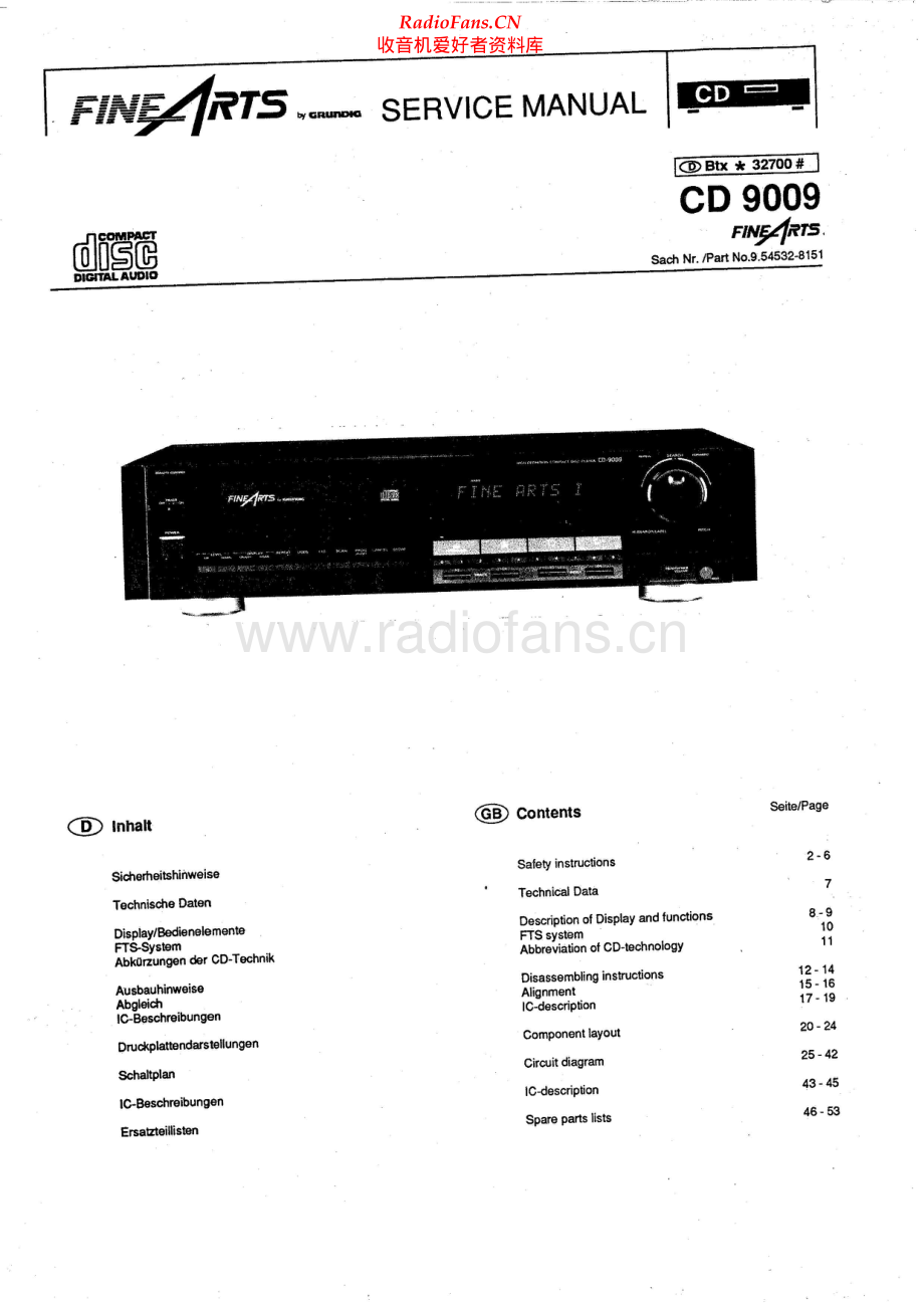 Grundig-CD9009-cd-sm维修电路原理图.pdf_第1页