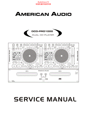 AmericanAudio-DCDPRO1000-cd-sm维修电路原理图.pdf