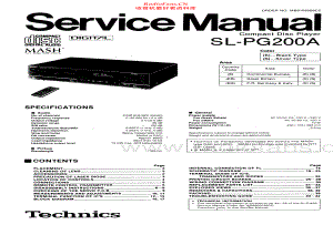 Technics-SLPG200A-cd-sm 维修电路原理图.pdf
