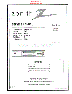 Zenith-DVC2250-dvd-sm 维修电路原理图.pdf