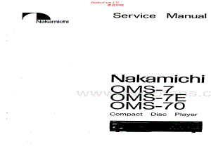 Nakamichi-OMS7-cd-sm 维修电路原理图.pdf