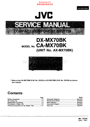JVC-AXMX70BK-cs-sm 维修电路原理图.pdf