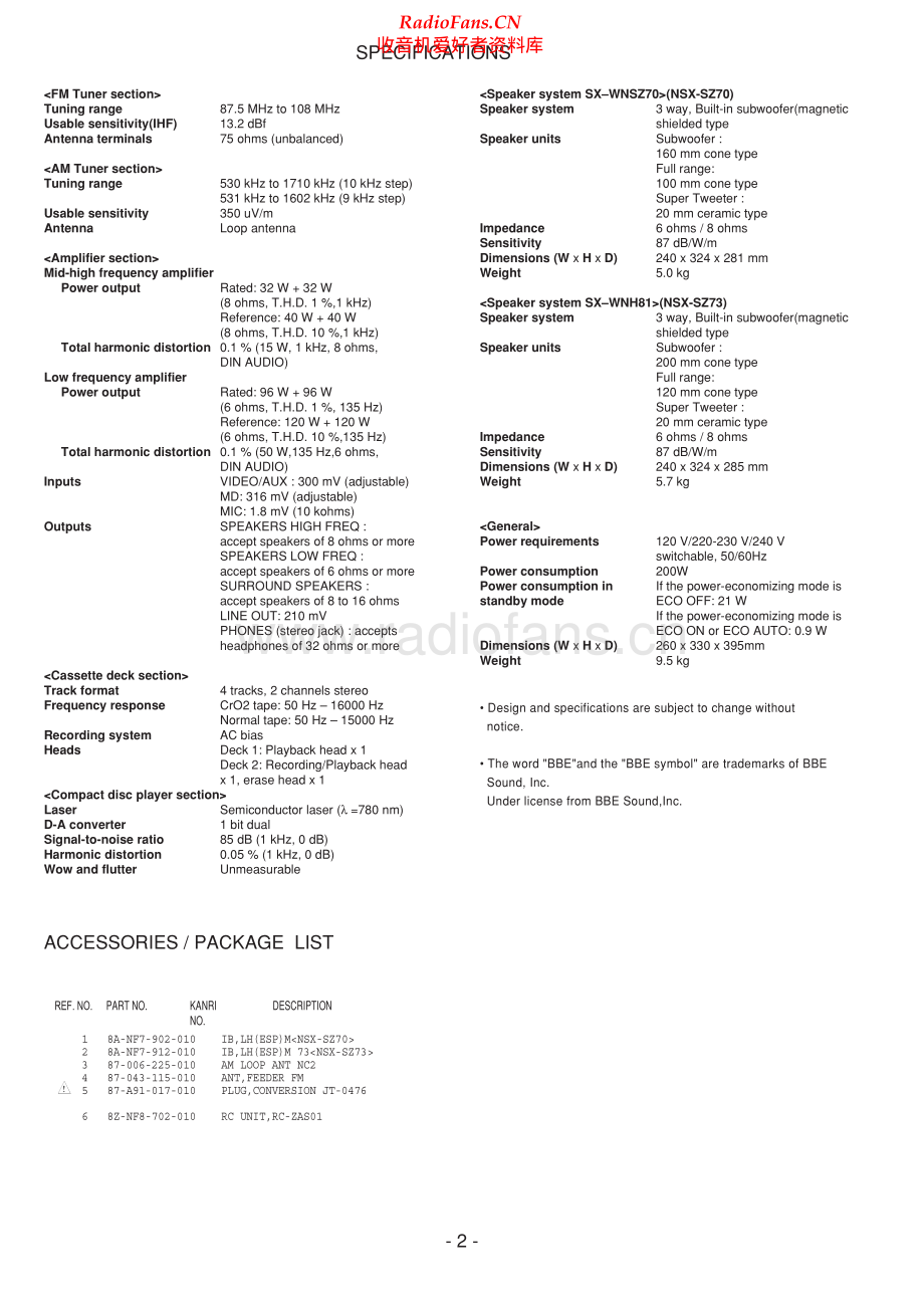 Aiwa-NSXSZ73-cs-sm维修电路原理图.pdf_第2页
