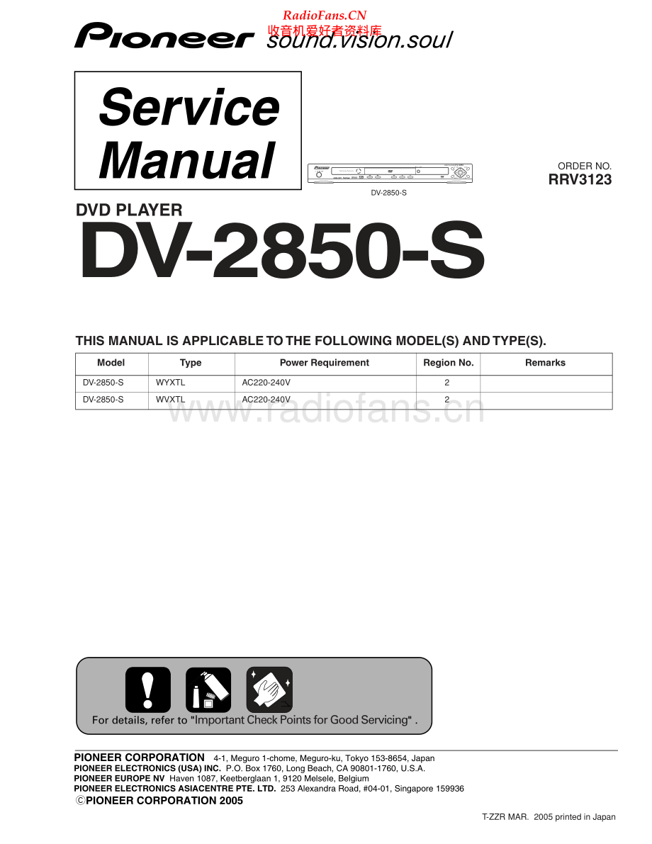 Pioneer-DV2850S-dvd-sm 维修电路原理图.pdf_第1页