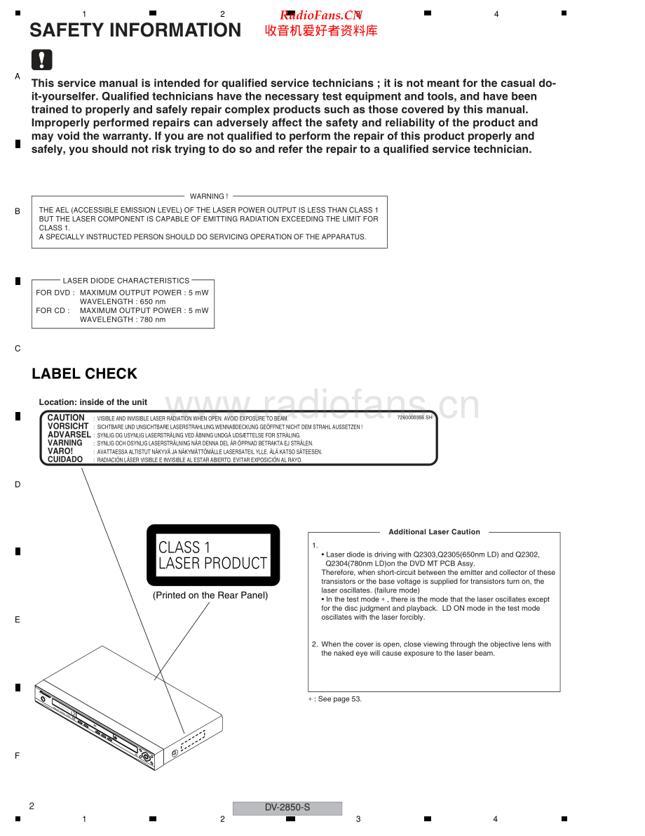 Pioneer-DV2850S-dvd-sm 维修电路原理图.pdf_第2页