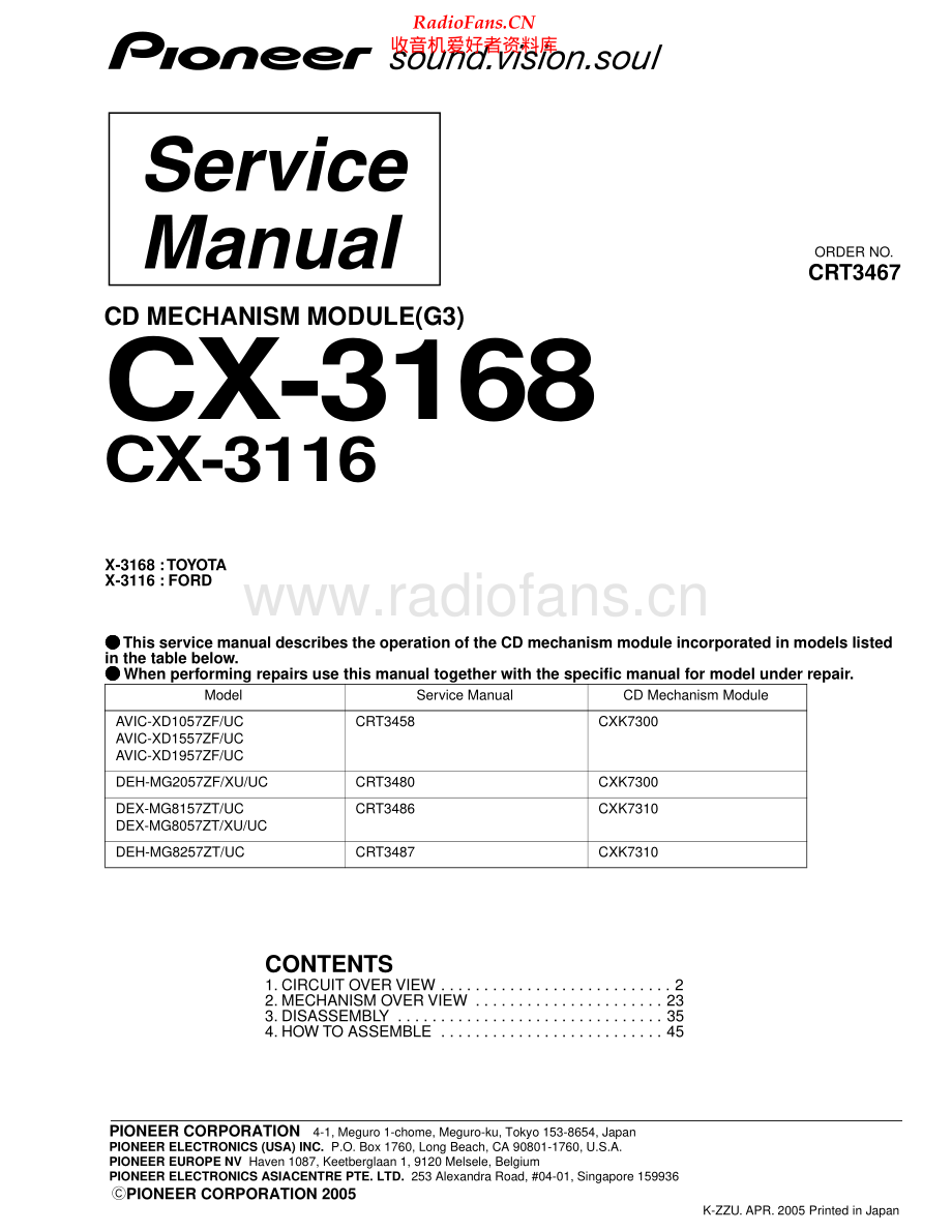 Pioneer-CX3116-cdm-sm 维修电路原理图.pdf_第1页