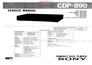 Sony-CDP990-cd-sm 维修电路原理图.pdf