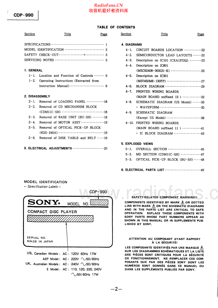 Sony-CDP990-cd-sm 维修电路原理图.pdf_第2页