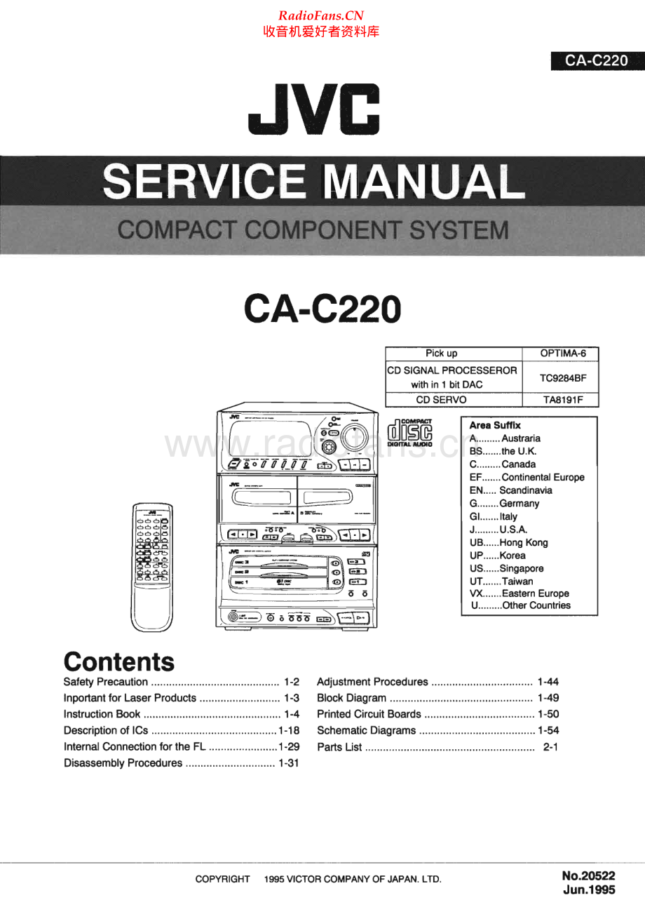 JVC-CAC220-cs-sm 维修电路原理图.pdf_第1页