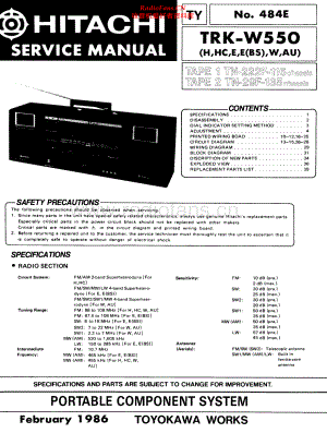 Hitachi-TRKW550-pr-sm 维修电路原理图.pdf
