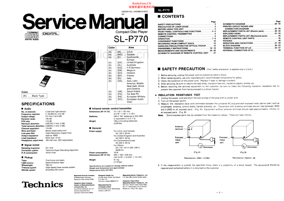 Technics-SLP770-cd-sm 维修电路原理图.pdf_第1页
