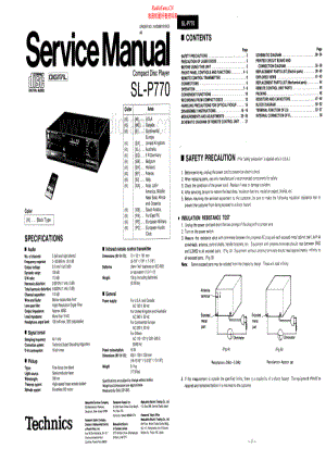Technics-SLP770-cd-sm 维修电路原理图.pdf