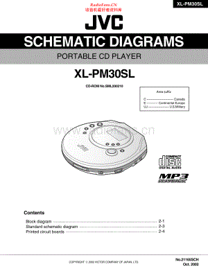 JVC-XLPM30SL-cd-sch 维修电路原理图.pdf