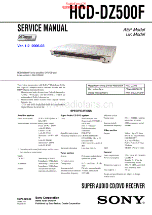 Sony-DZ500F-sacd-sm 维修电路原理图.pdf