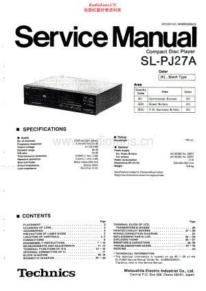 Technics-SLPJ27A-cd-sm(1) 维修电路原理图.pdf