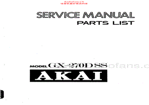 Akai-GX270DSS-tape-sm维修电路原理图.pdf