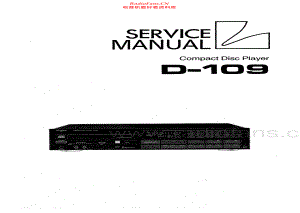 Luxman-D109-cd-sm 维修电路原理图.pdf