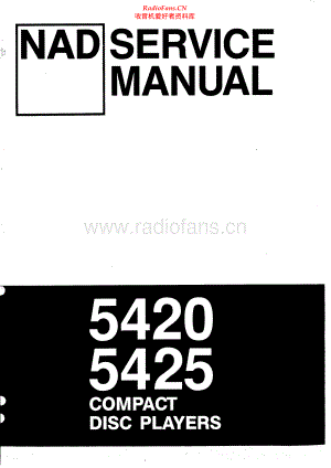 NAD-5420-cd-sm 维修电路原理图.pdf
