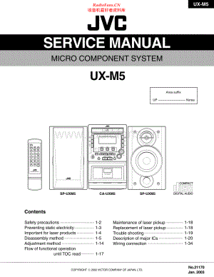 JVC-UXM5-cs-sm 维修电路原理图.pdf