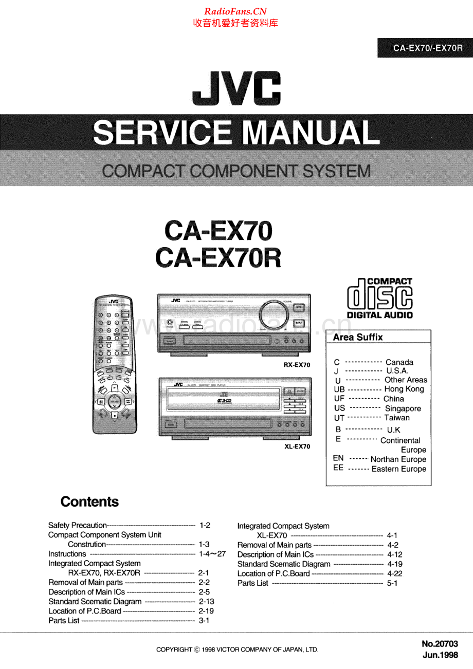 JVC-CAEX70-cs-sm 维修电路原理图.pdf_第1页