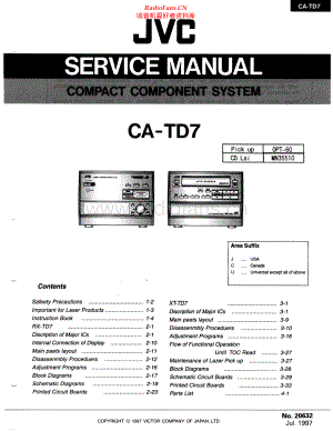 JVC-CATD7-cs-sm 维修电路原理图.pdf