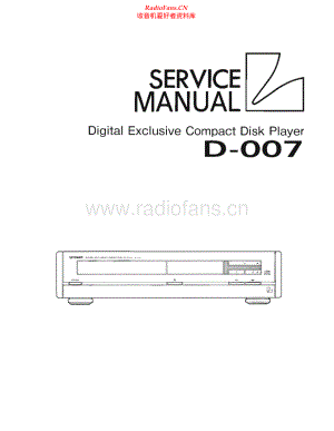 Luxman-D007-cd-sm 维修电路原理图.pdf