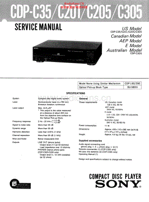 Sony-CDPC205-cd-sm 维修电路原理图.pdf