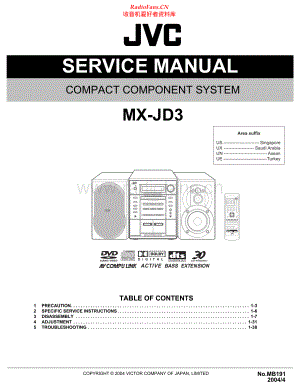 JVC-MXJD3-cs-sm 维修电路原理图.pdf