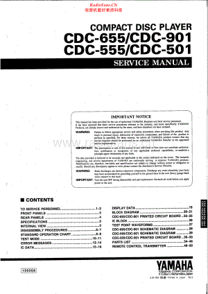 Yamaha-CDC901-cd-sm 维修电路原理图.pdf