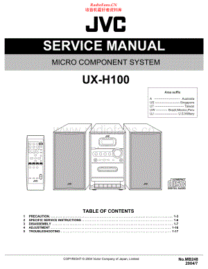 JVC-UXH100-cs-sm 维修电路原理图.pdf