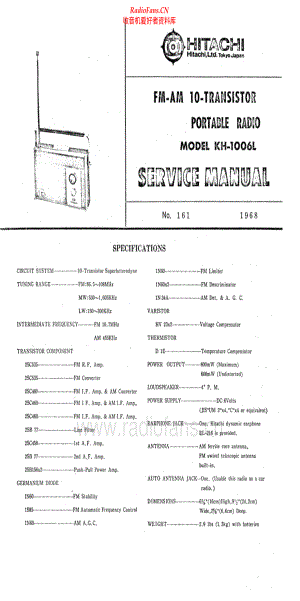 Hitachi-KH1006L-pr-sm 维修电路原理图.pdf