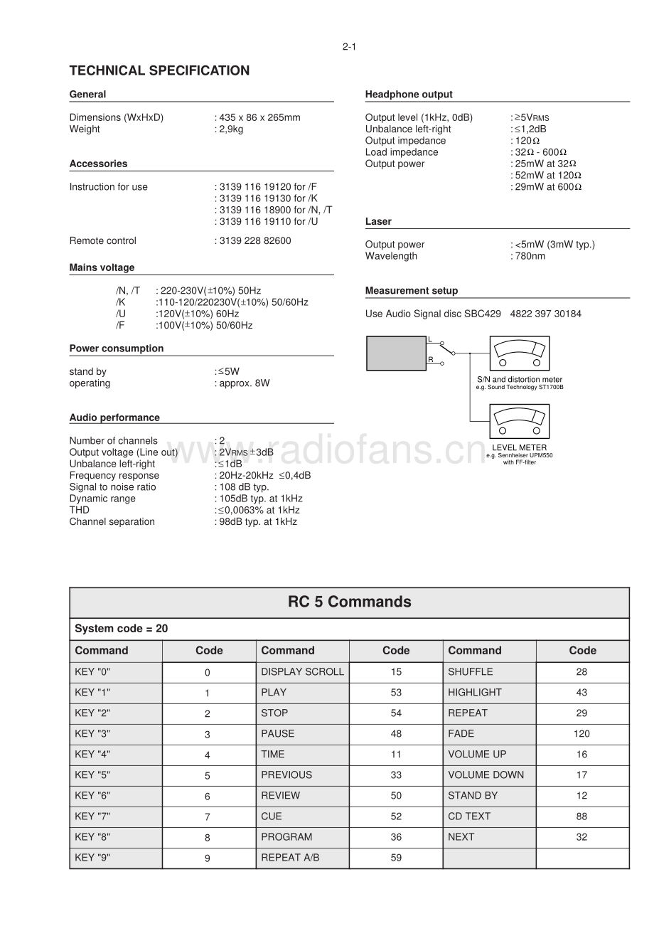Marantz-CD5000-cd-sm 维修电路原理图.pdf_第3页