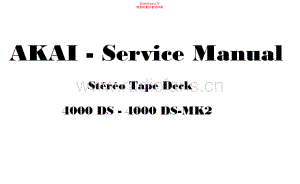 Akai-4000DSII-tape-sm维修电路原理图.pdf